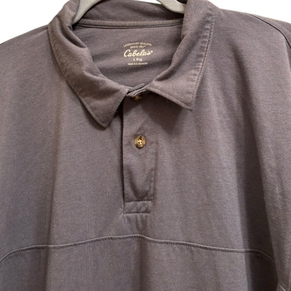 Cabela's Grey Mens Polo Shirt Size Extra Large (XL) - Picture 3 of 6